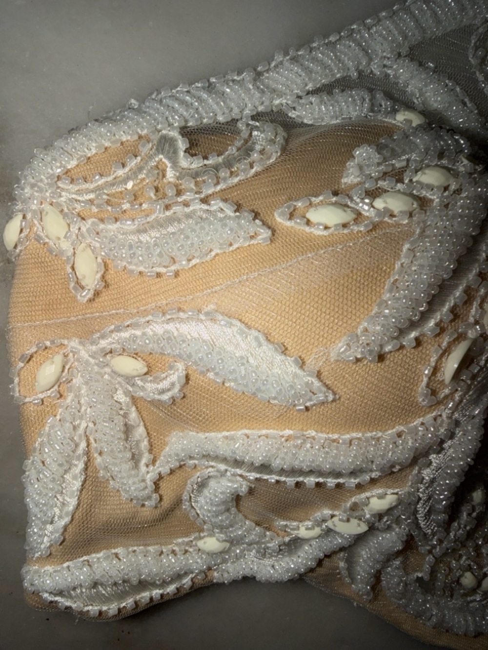 Alyce Paris Embroidered Halter Bralette Prom Crop Top - Picture 7 of 17